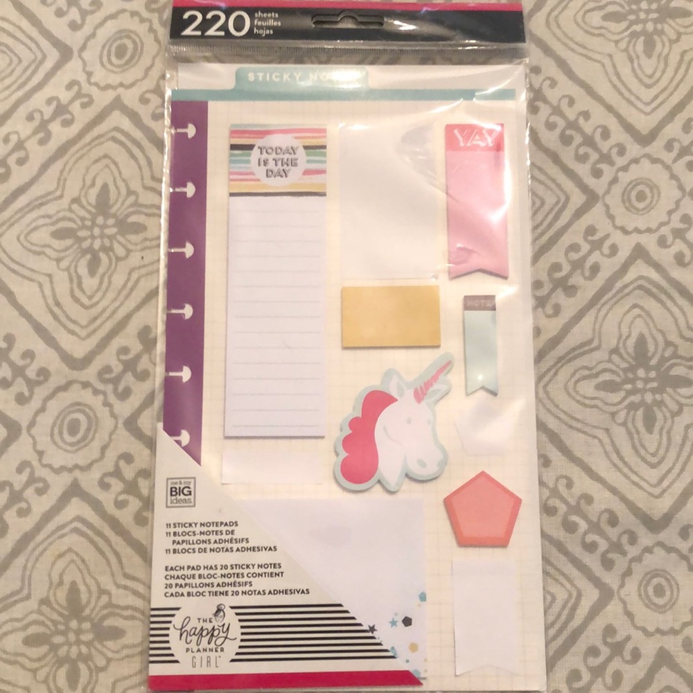 The Happy Planner Trendsetter sticky notes